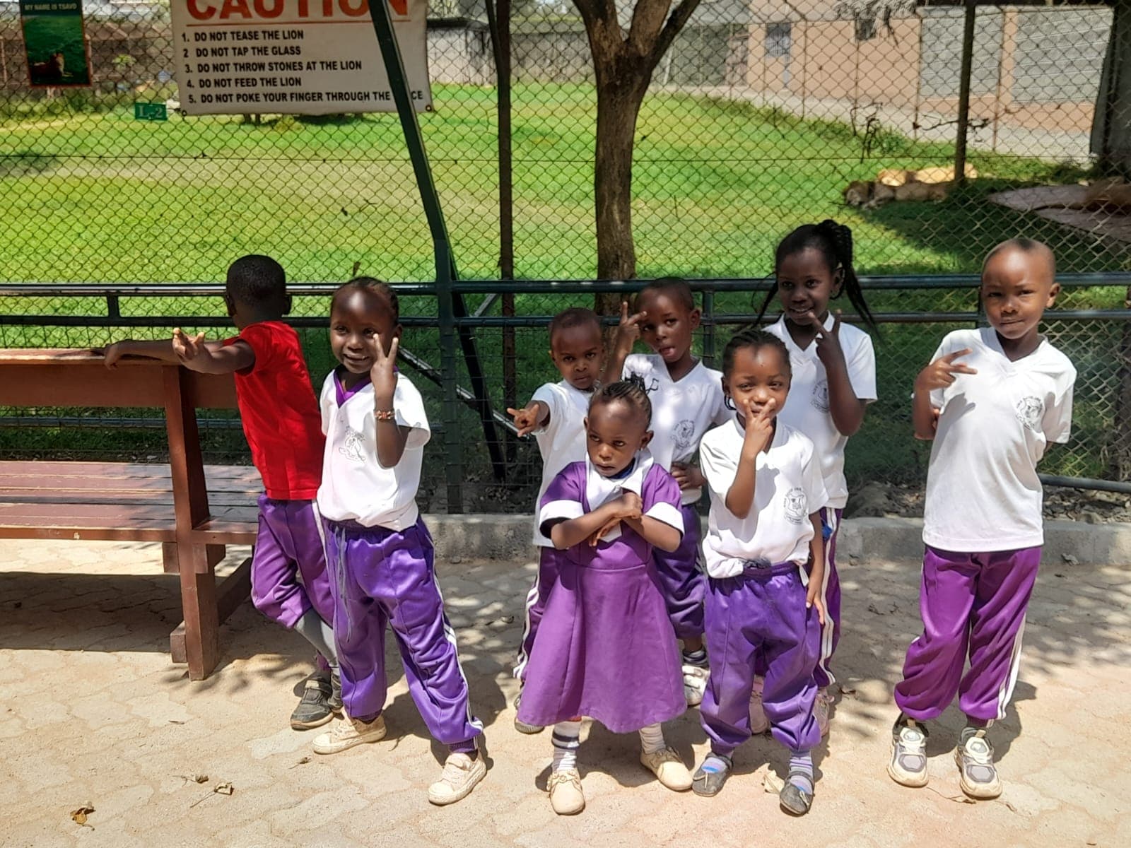 Junior learners on an educational trip at King David
